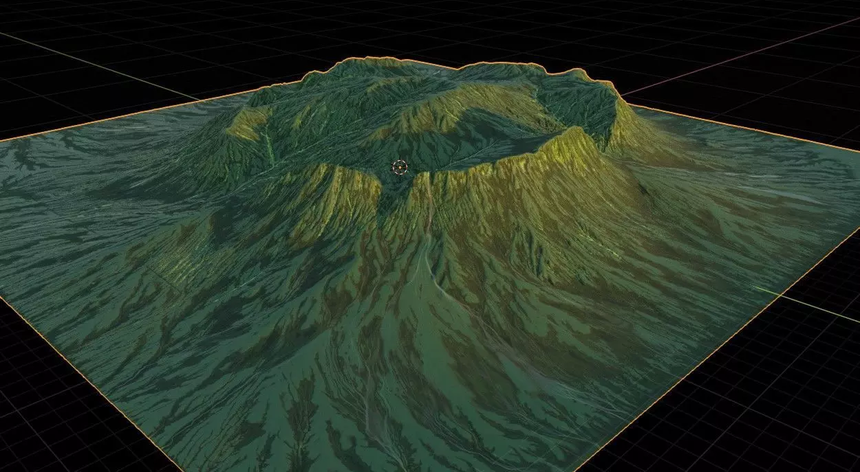 Mountainous Terrain Icelandic - 4k Free 3D model_0