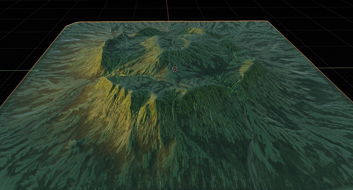 Mountainous Terrain Icelandic - 4k Free 3D model_4