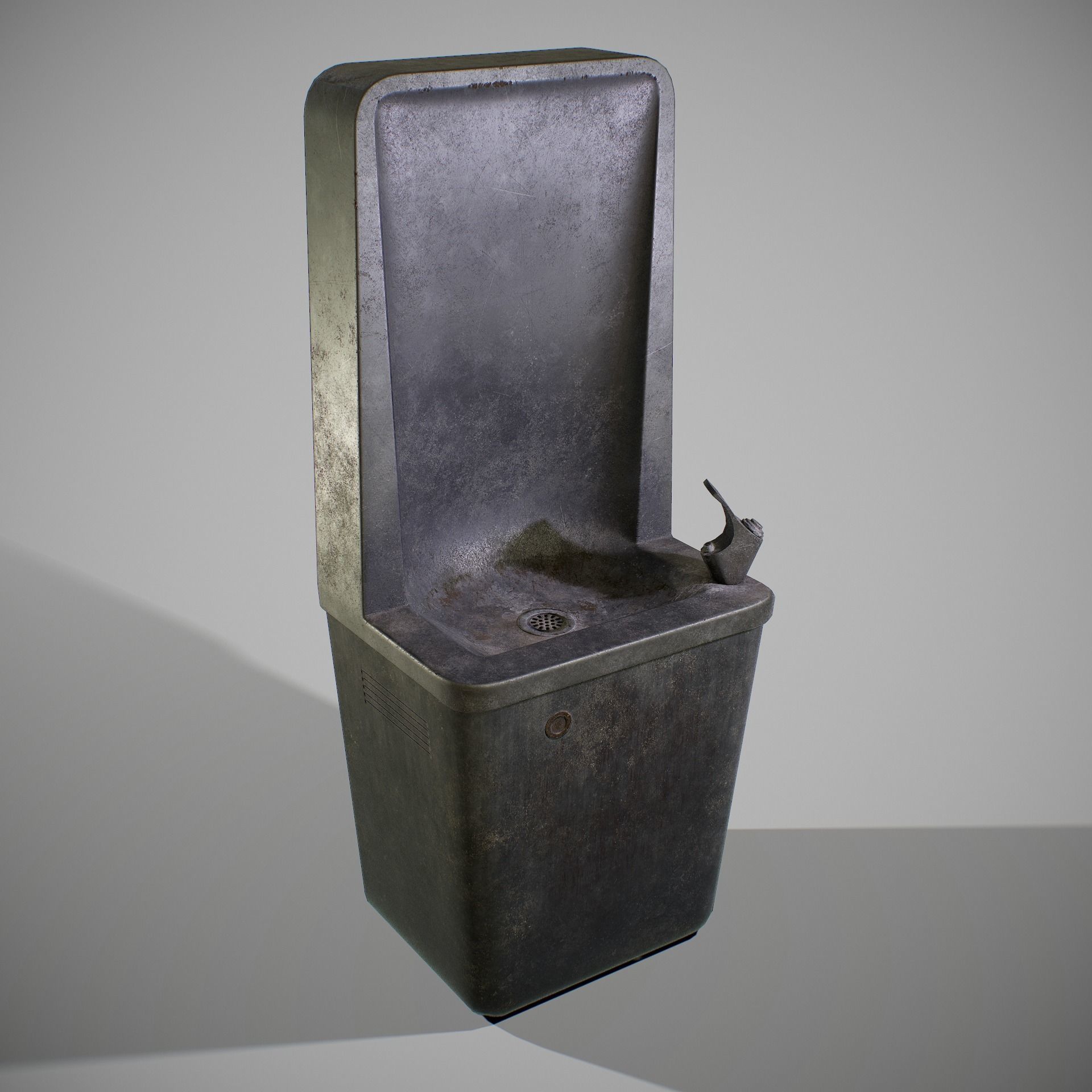 PBR Old Drinking Fountain Low-poly 3D model