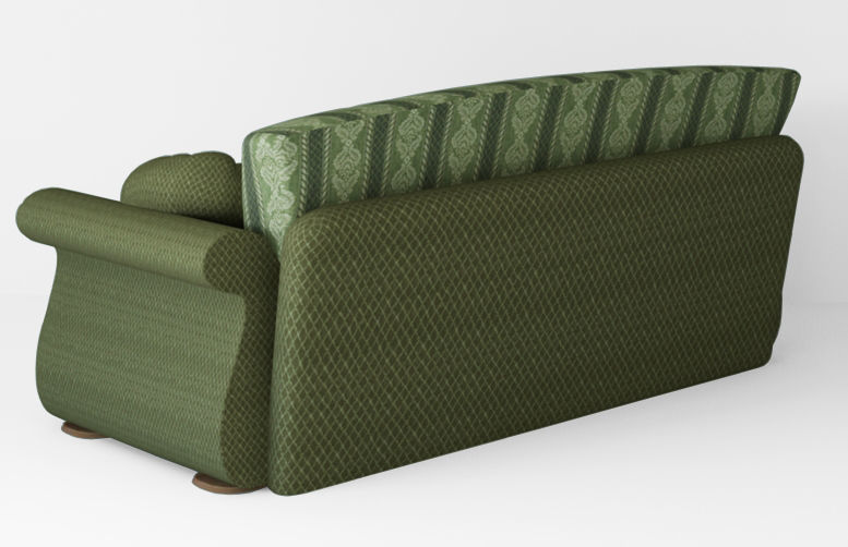 Armchair sofa  Low-poly 3D model_13