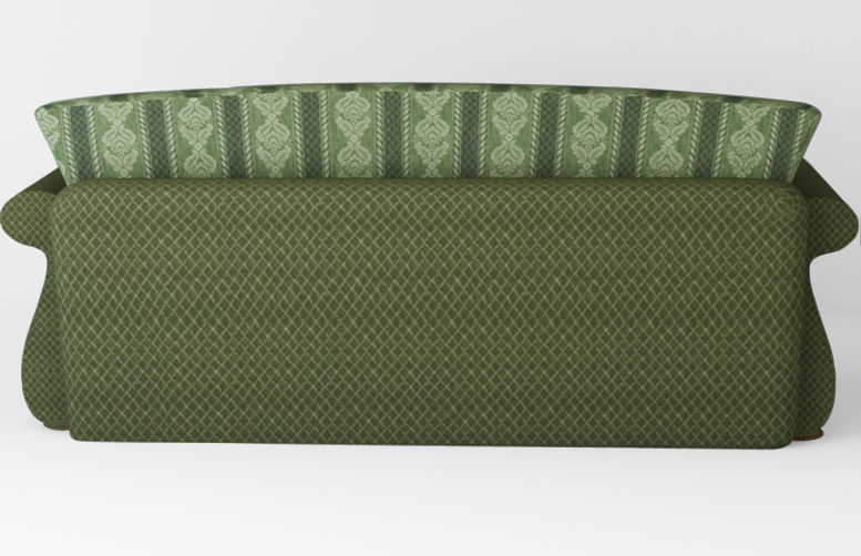 Armchair sofa  Low-poly 3D model_14