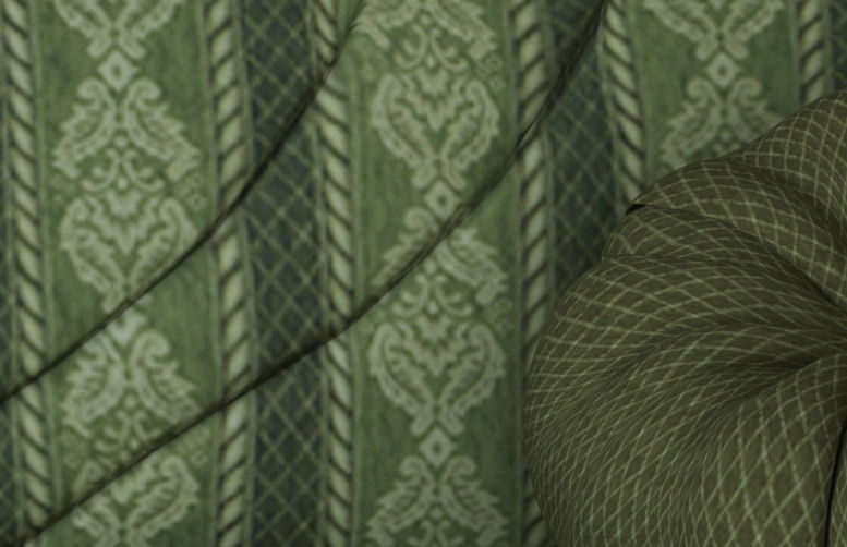 Armchair sofa  Low-poly 3D model_7