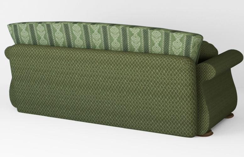 Armchair sofa  Low-poly 3D model_15