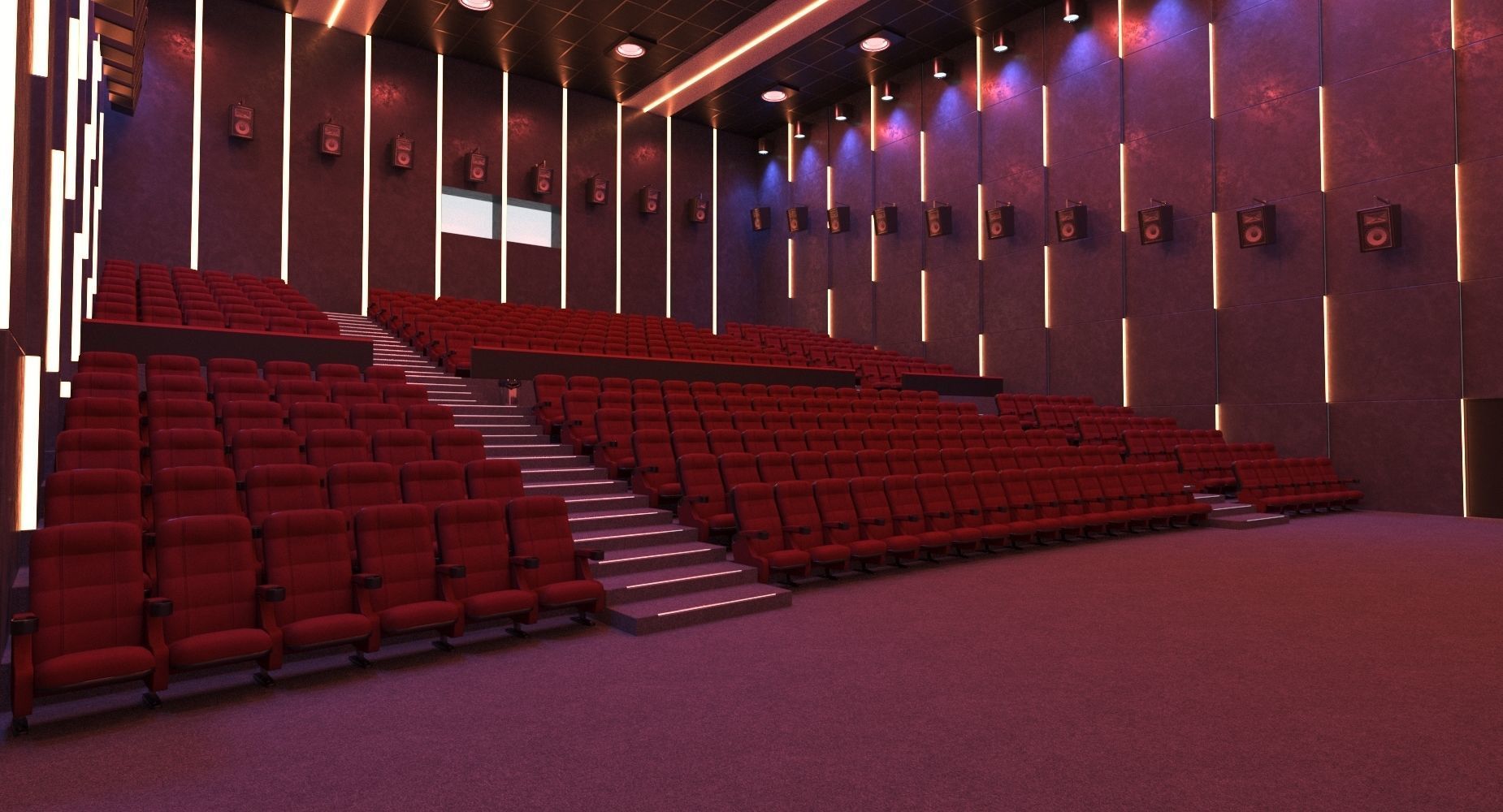Cinema Hall  3D model_4