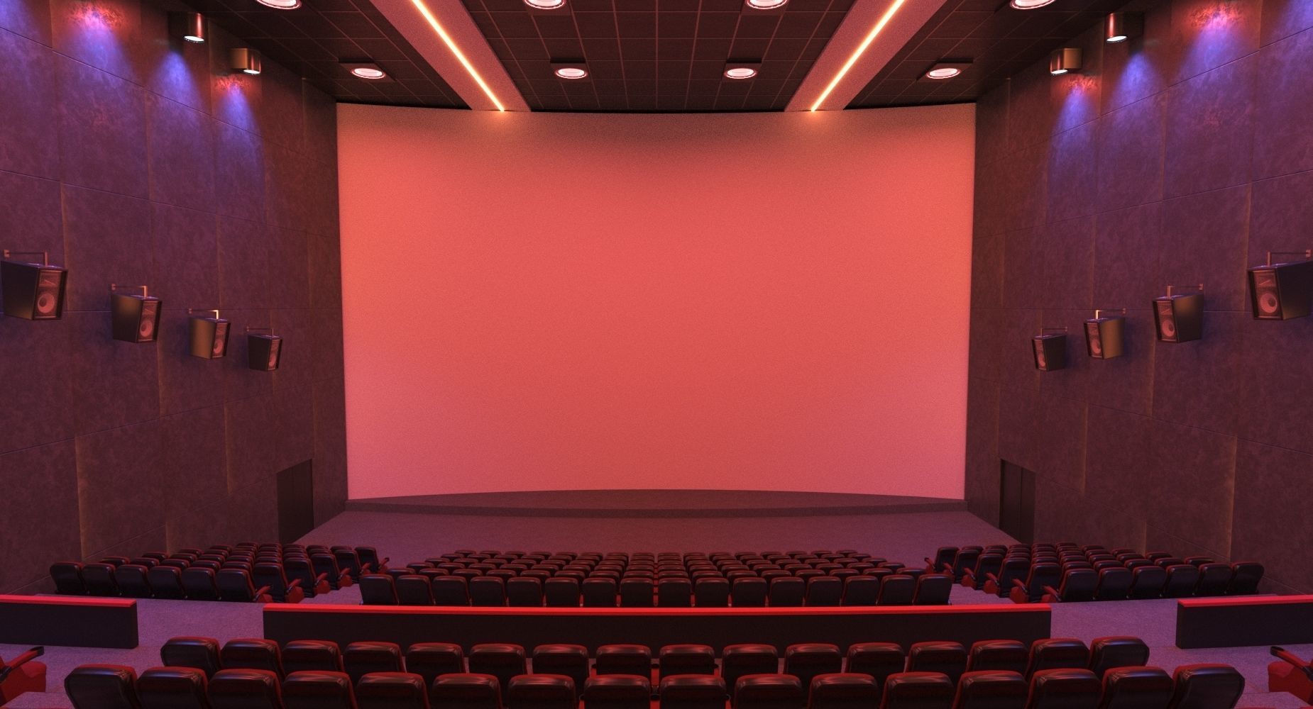 Cinema Hall  3D model_6