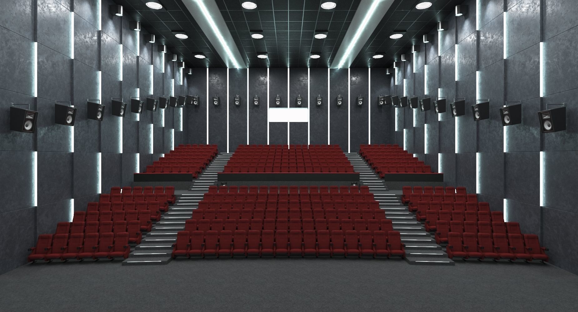 Cinema Hall  3D model_1