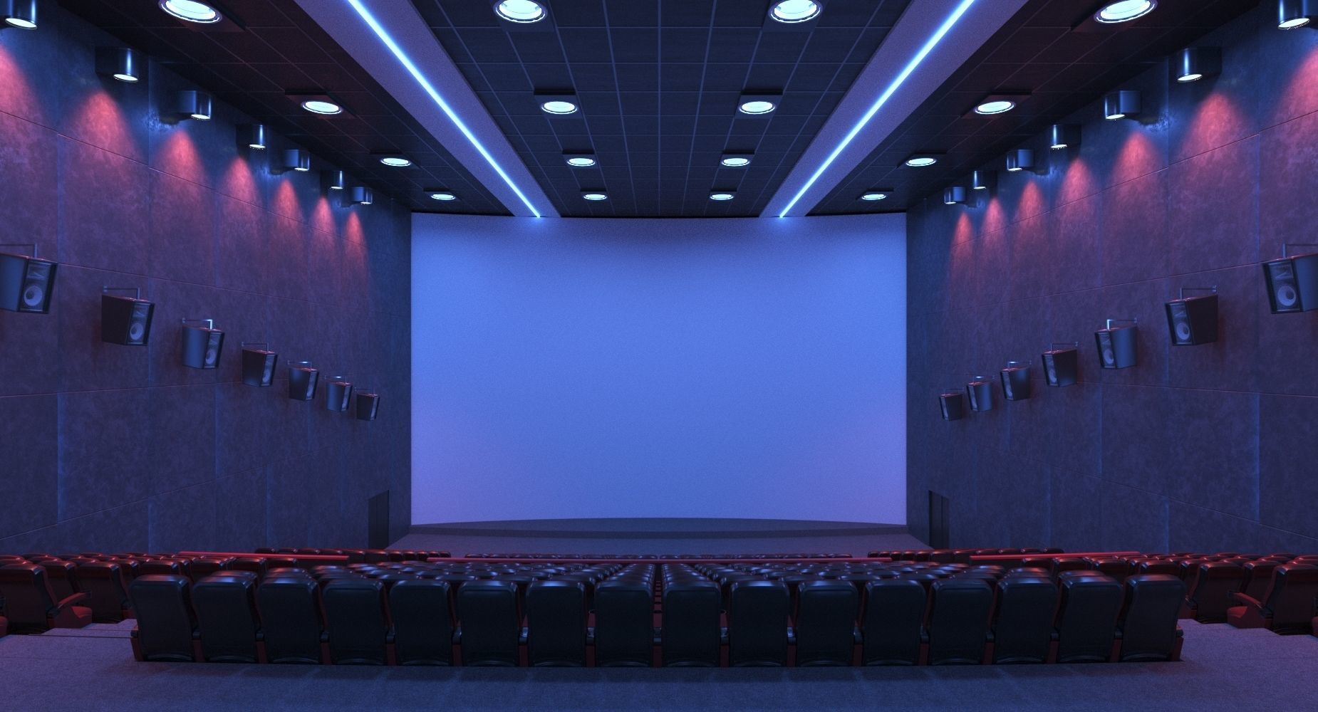 Cinema Hall  3D model_7