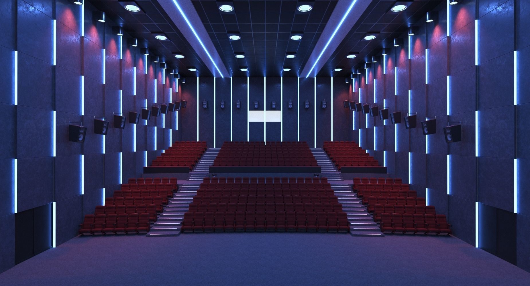 Cinema Hall  3D model_8