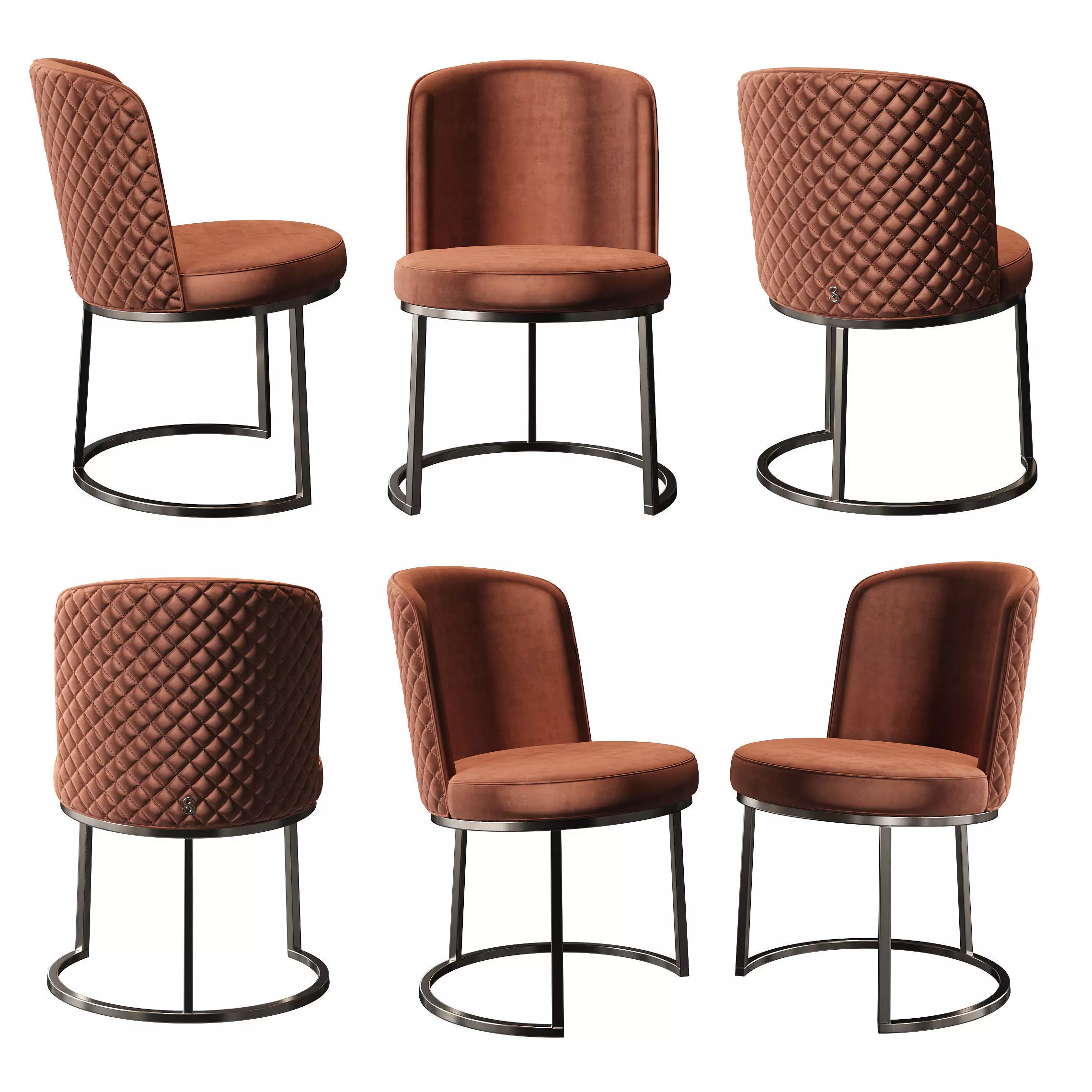 Chair California by Yemek Odasi Takimi 3D model_0