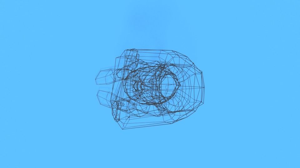 Low Poly Kid Sitting On The Floor Low-poly 3D model_17