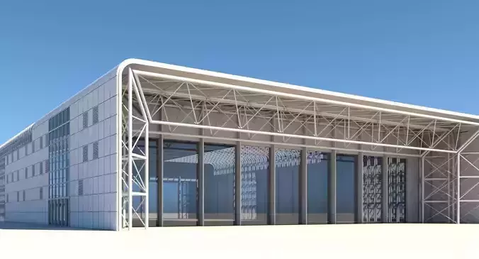 3D Warehouse Building 3D model