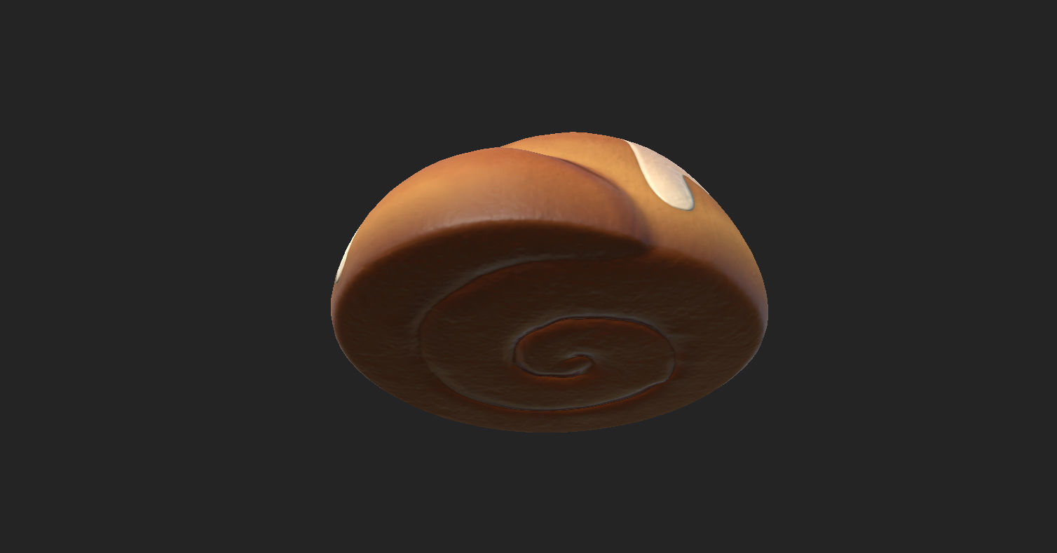 Cinnamon Roll  3D model_16