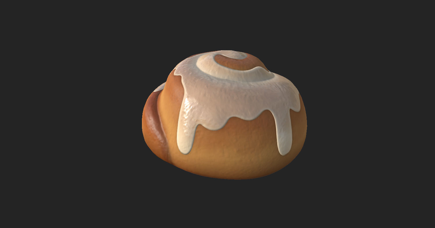 Cinnamon Roll  3D model_15