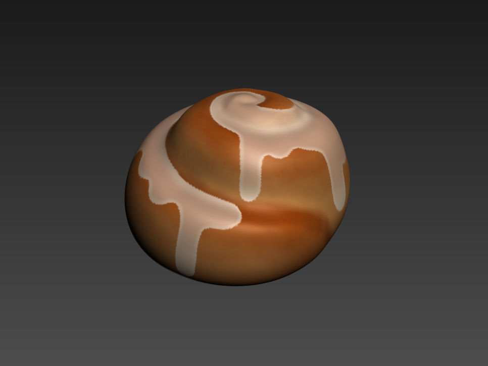 Cinnamon Roll  3D model_7