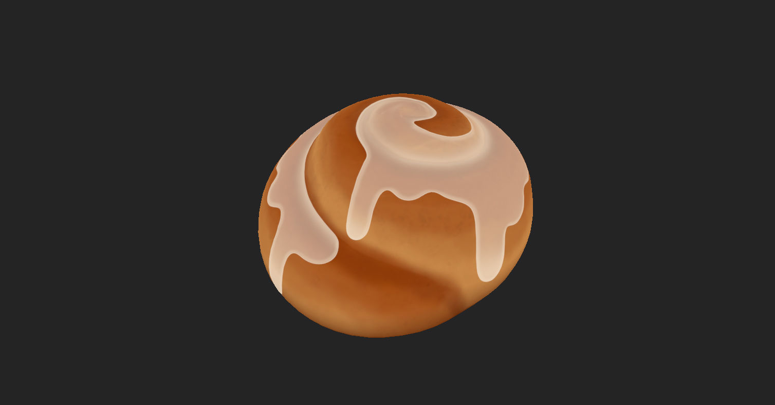 Cinnamon Roll  3D model_12