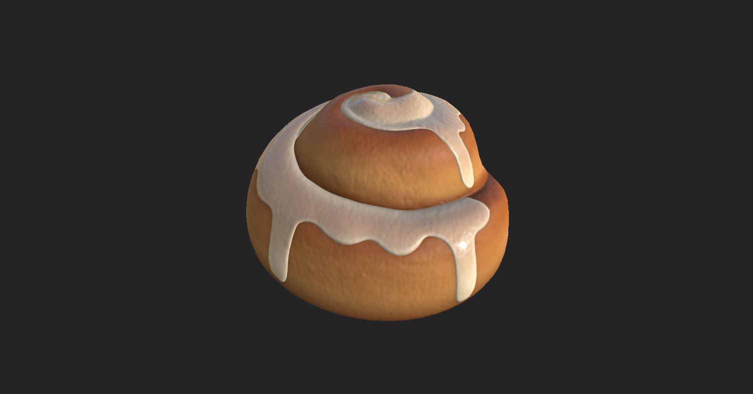 Cinnamon Roll  3D model_14