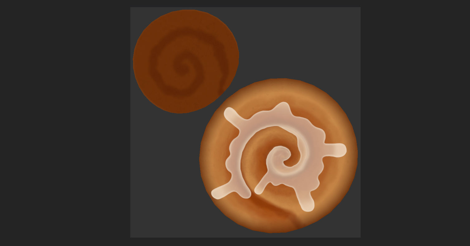 Cinnamon Roll  3D model_10