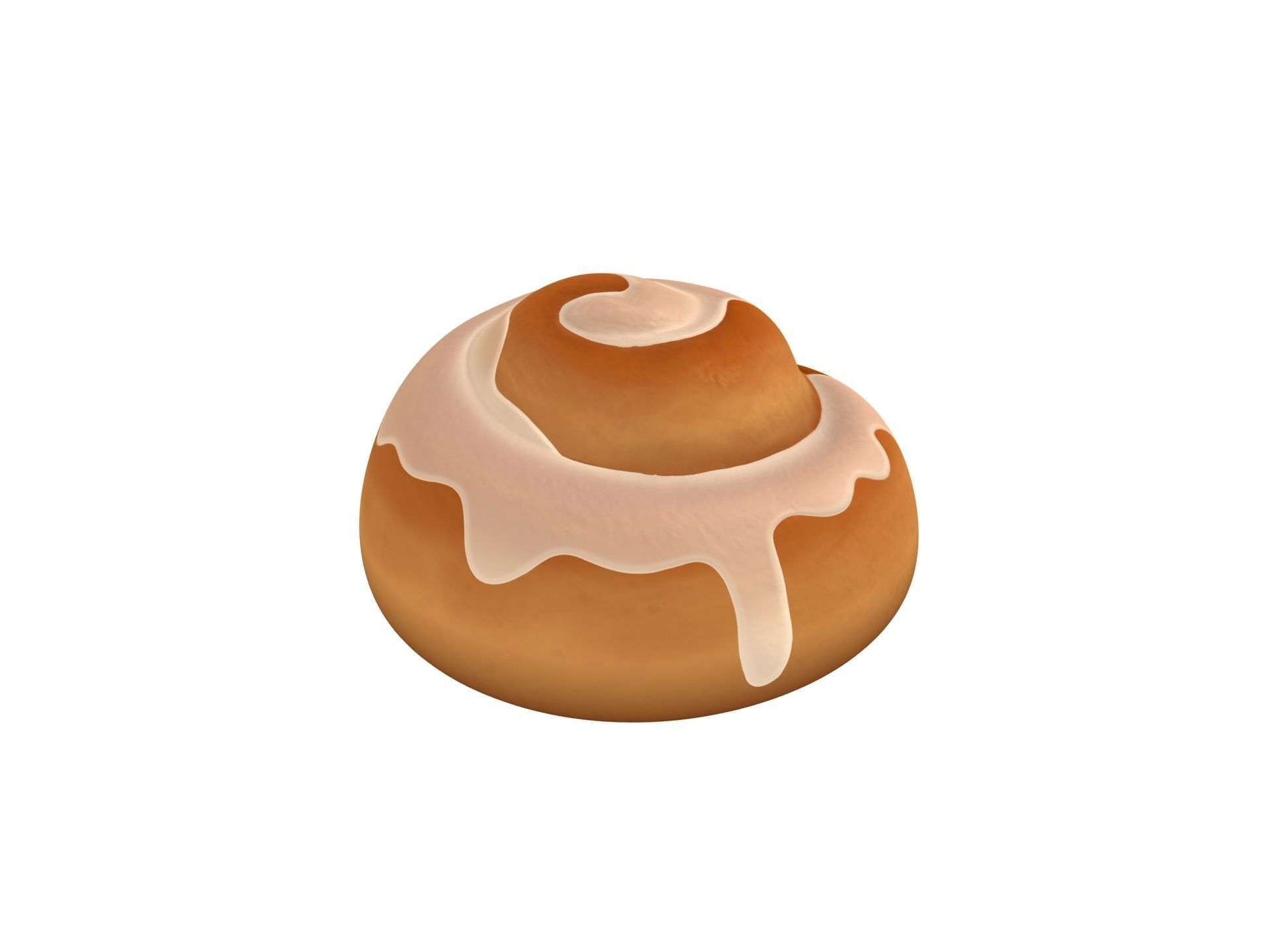 Cinnamon Roll  3D model_1