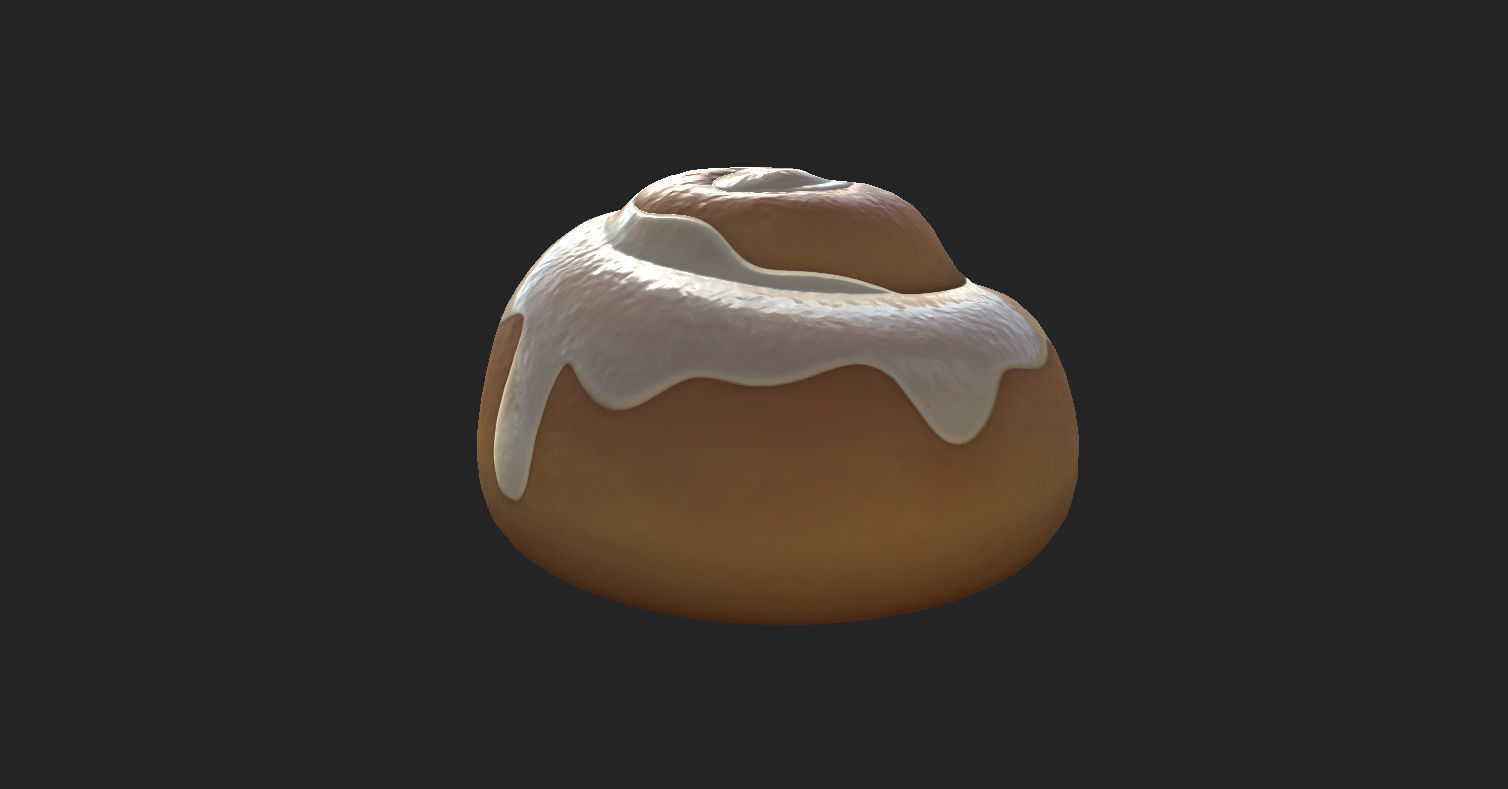 Cinnamon Roll  3D model_18