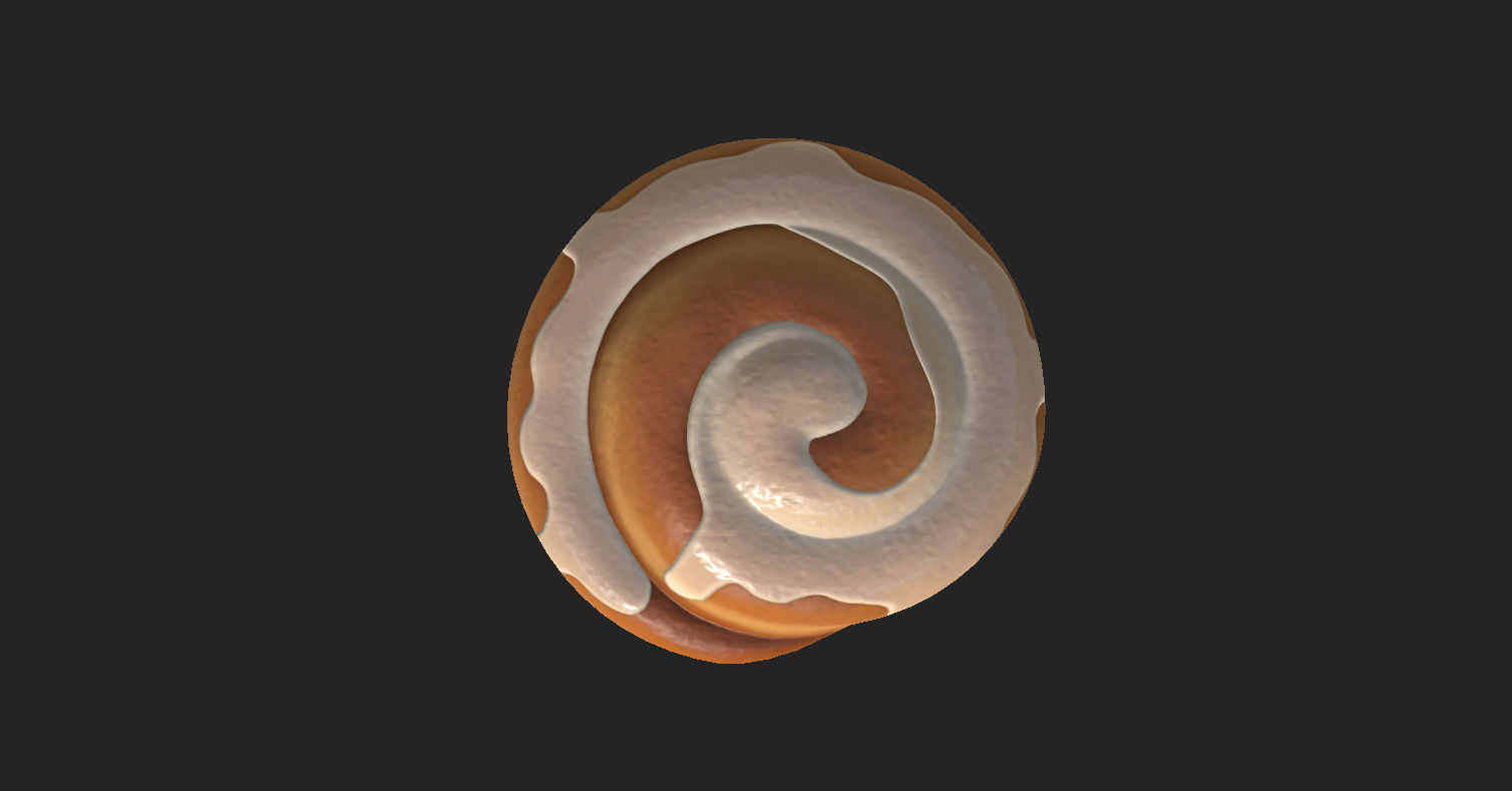 Cinnamon Roll  3D model_17