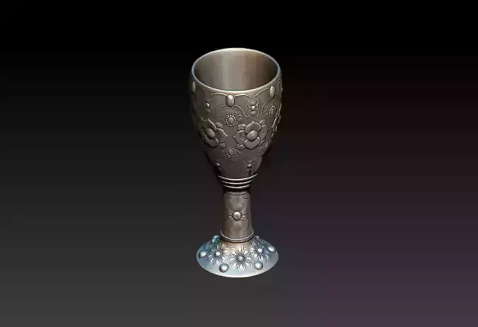 Antique Designer Glass  3D model