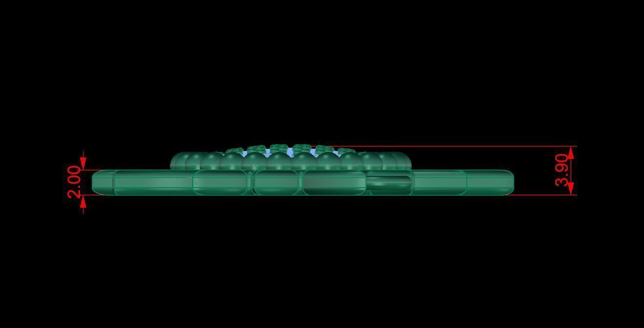 Pendant 3 sun gold with diamonds 3D print model_5