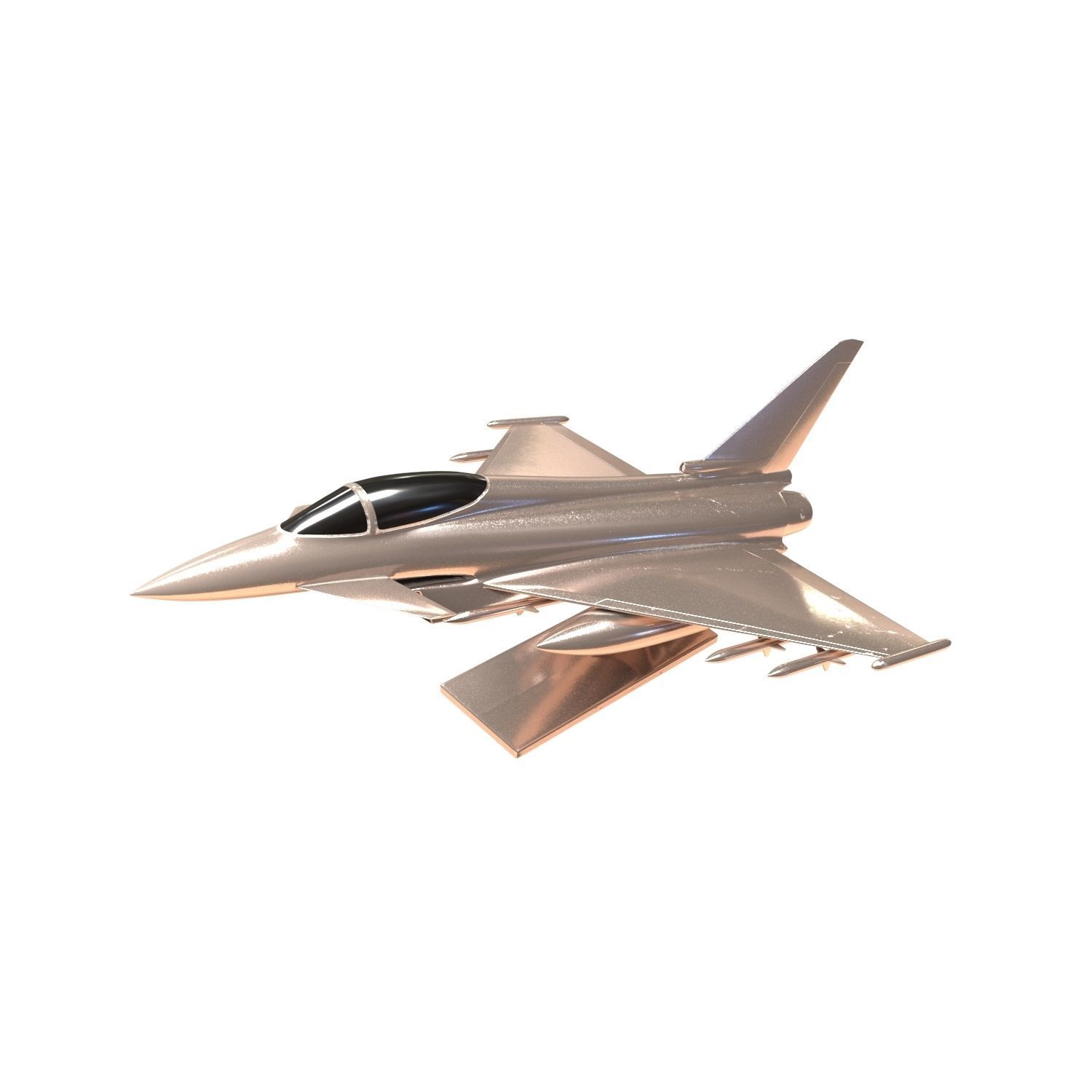 Eurofighter Typhoon Jet Aircraft Decoration 3D model_3