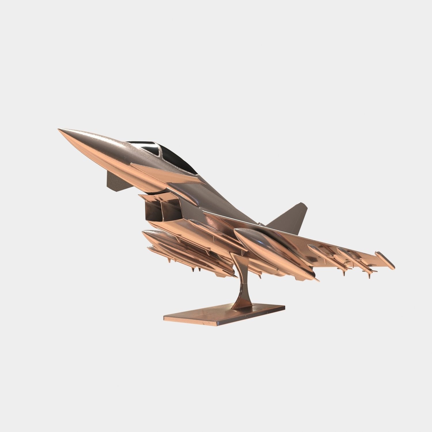 Eurofighter Typhoon Jet Aircraft Decoration 3D model_6