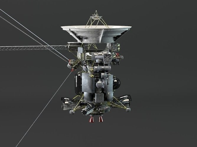 Cassini uncovered 3D model