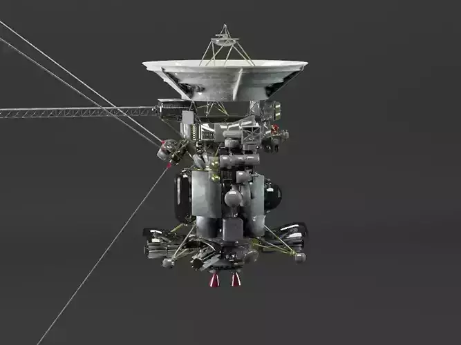 Cassini uncovered 3D model