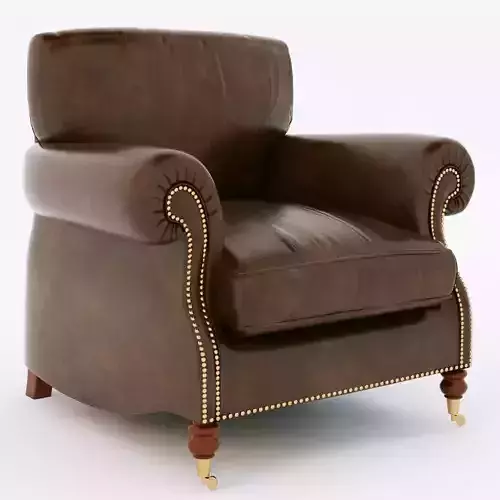 BALMORAL leather armchair
