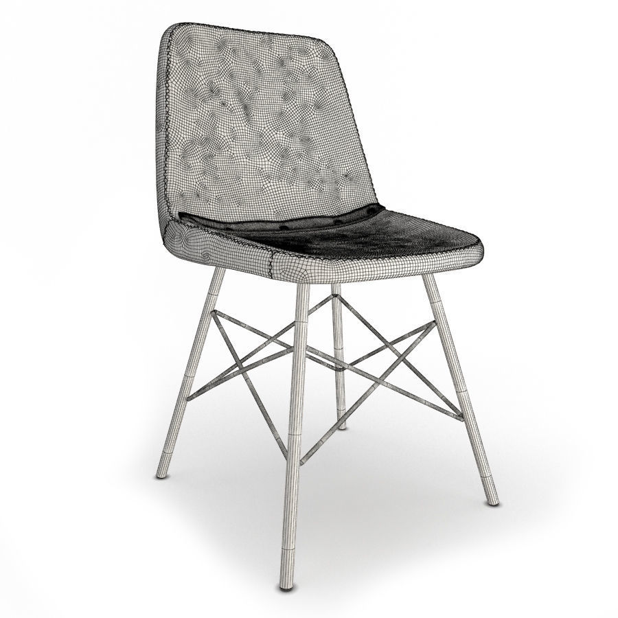 Vintage Chair Doris Braid Segarra 3D model_1