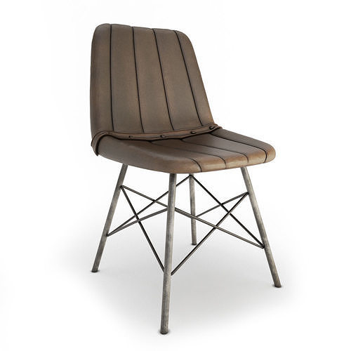 Vintage Chair Doris Stripes Segarra 3D model