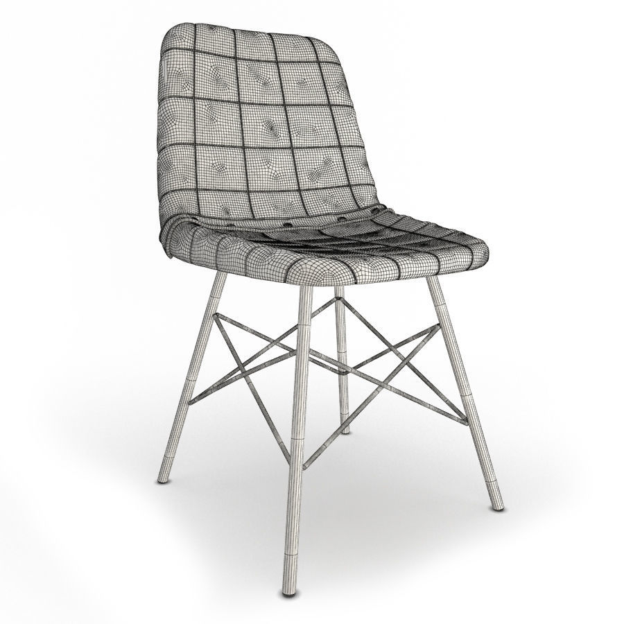 Vintage Chair Doris Square Segarra 3D model_1