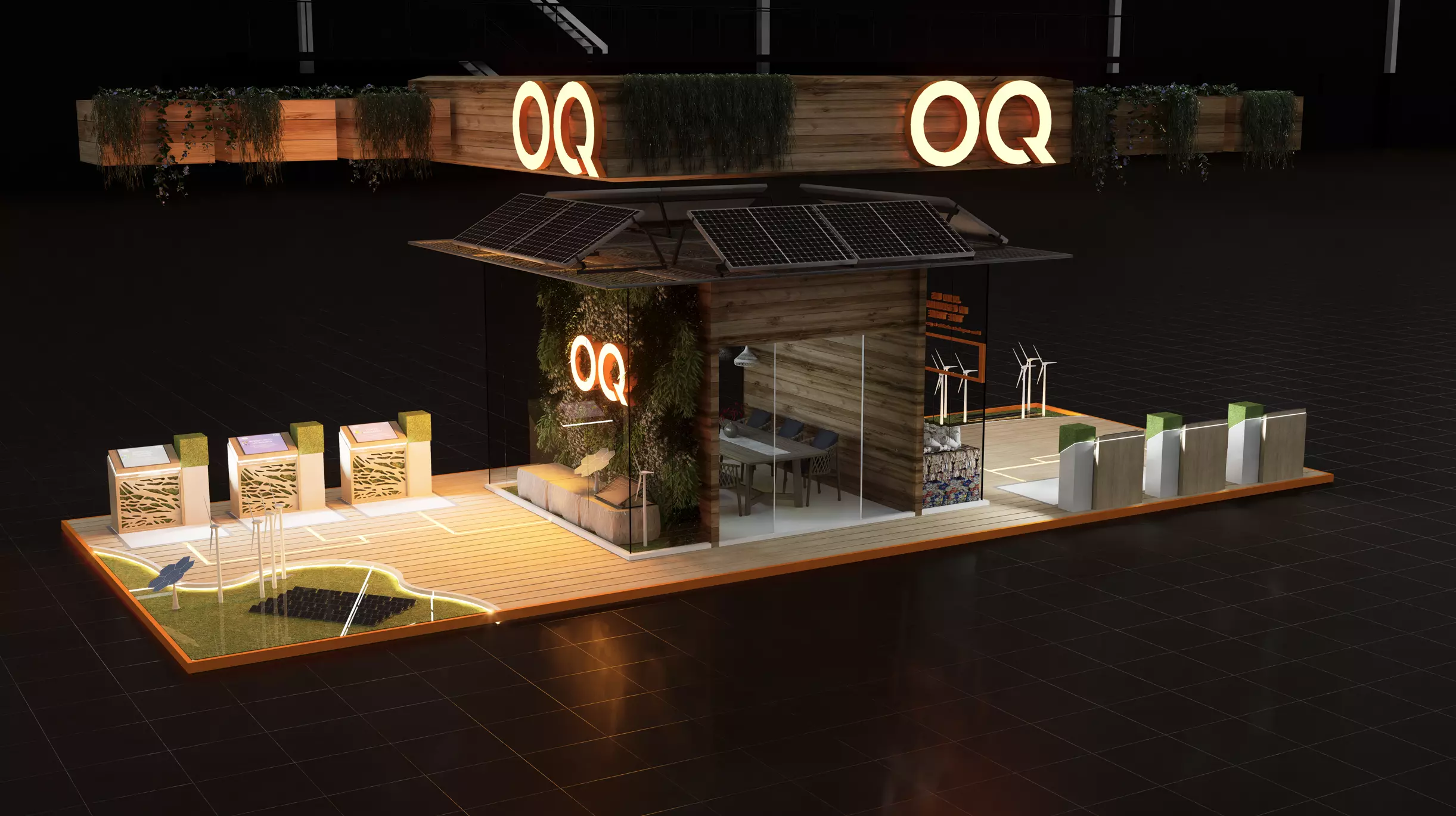 sustainability booth exhibition 3D model