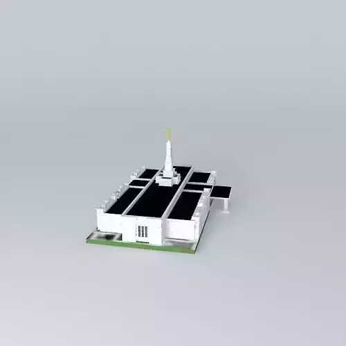 LDS. TEMPLO MORMON, OAXACA, OAX. MEXICO, 74th. operating temple Free 3D model