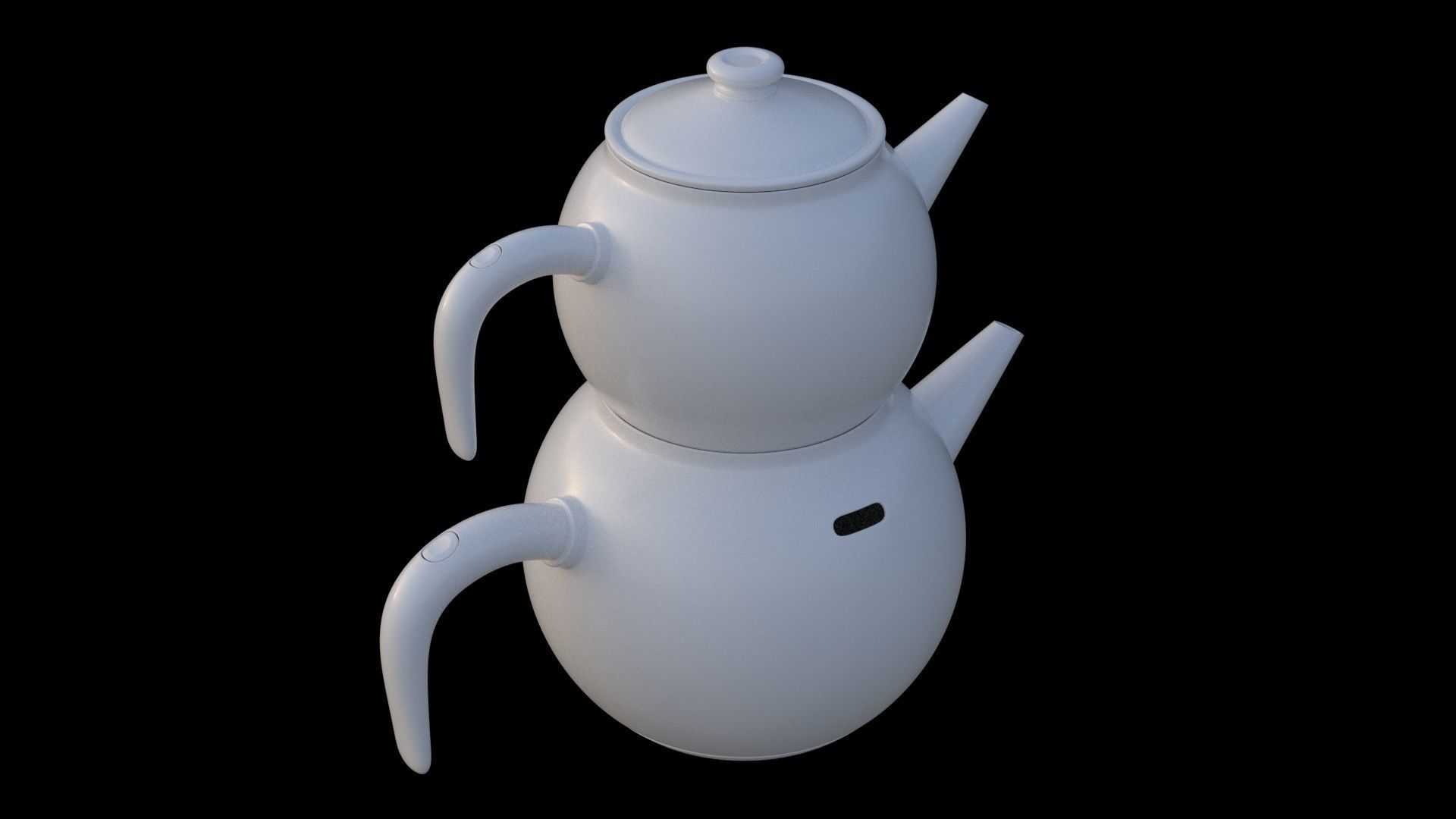 Teapot - 2 Piece 3D model_2