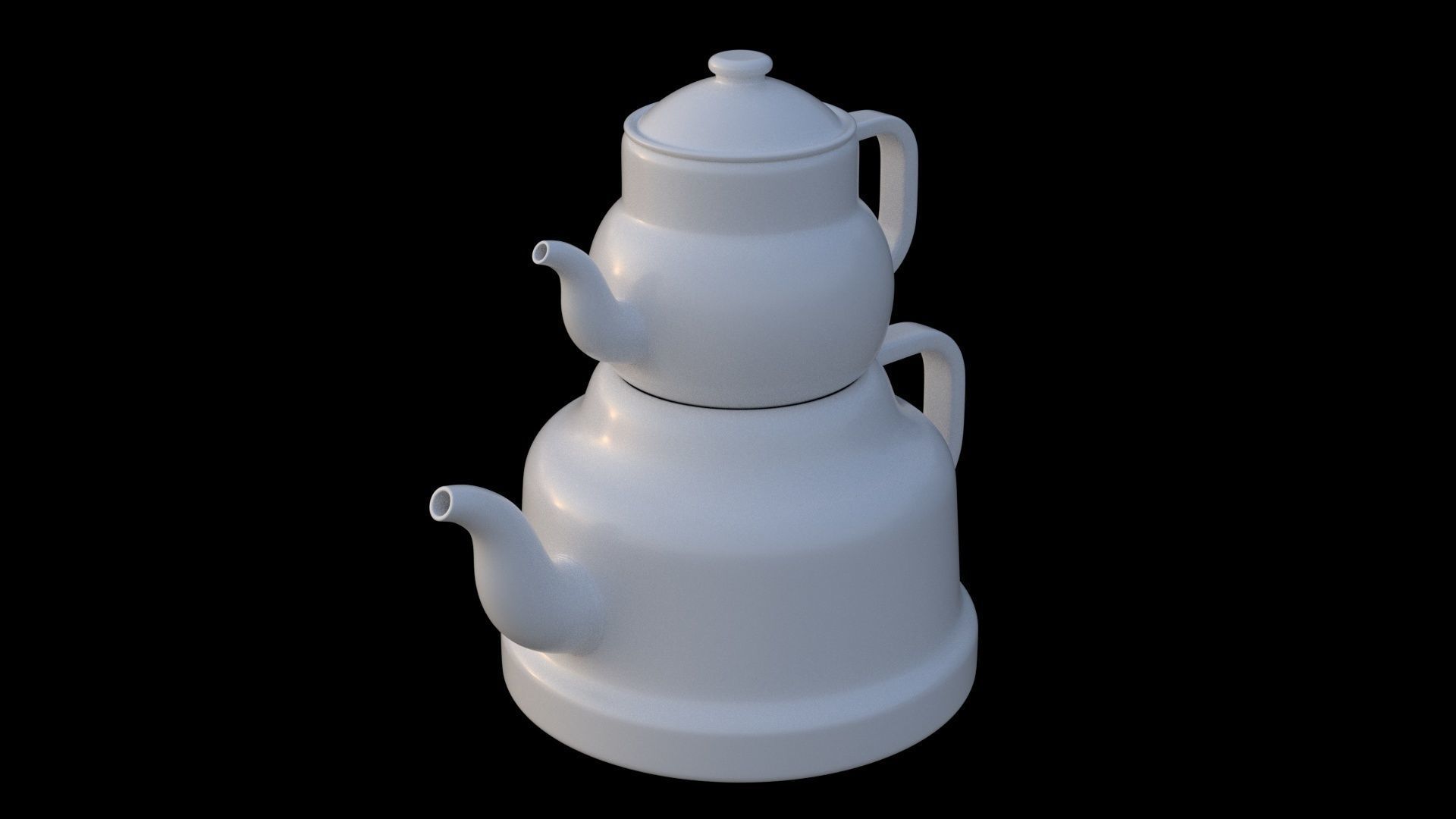 Teapot - 2 Piece 3D model_1