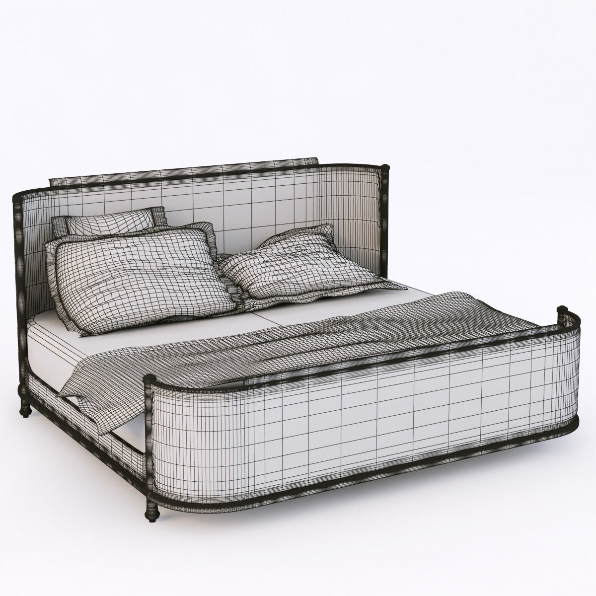 Opal Point Rosemont bed 3D model_4