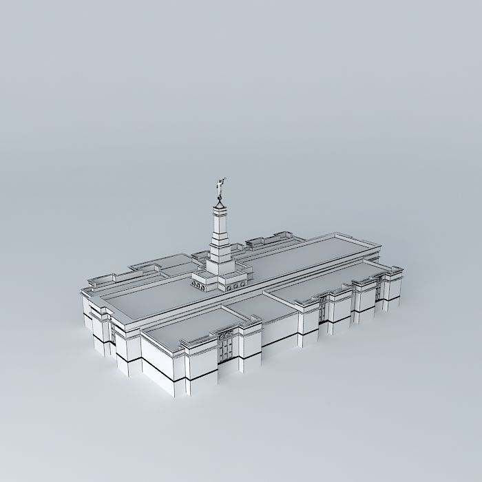 Templo Mormon (M). Free 3D model_4