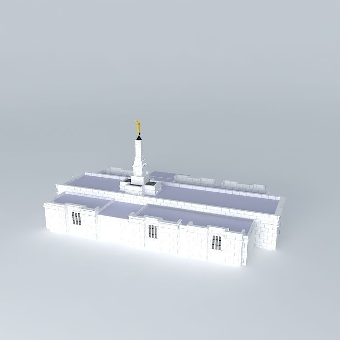 Templo Mormon (M). Free 3D model_1