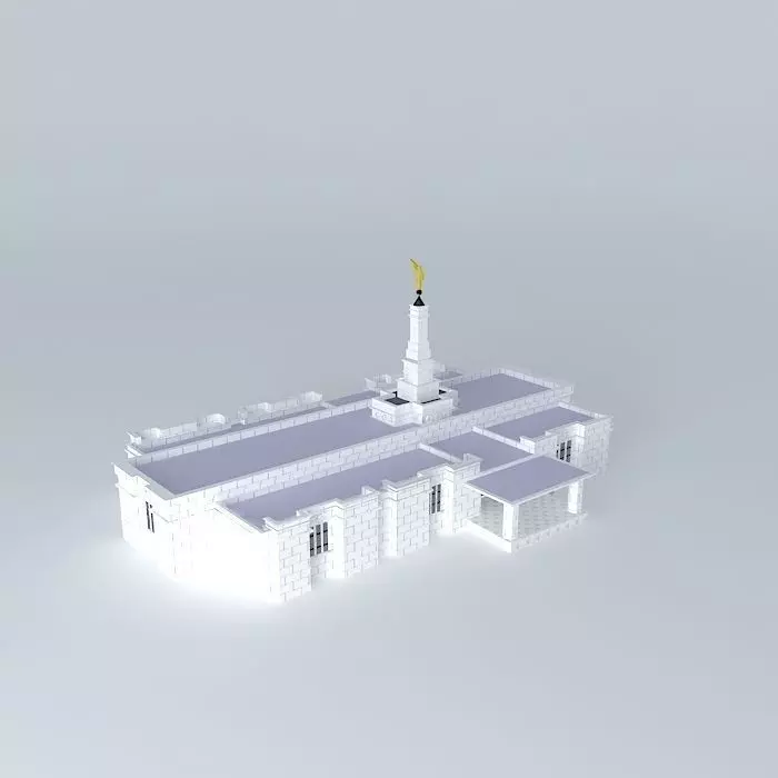 Templo Mormon (M). Free 3D model_0