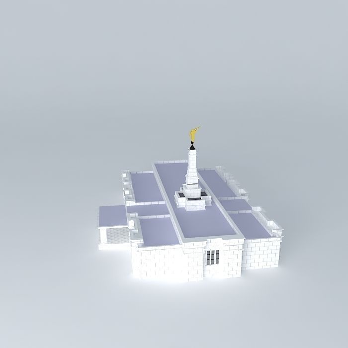 Templo Mormon (M). Free 3D model_2