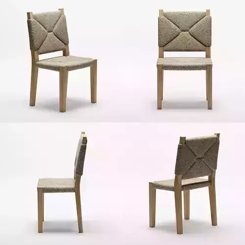 Kingsley Bate Hadley Side Chair 3D model