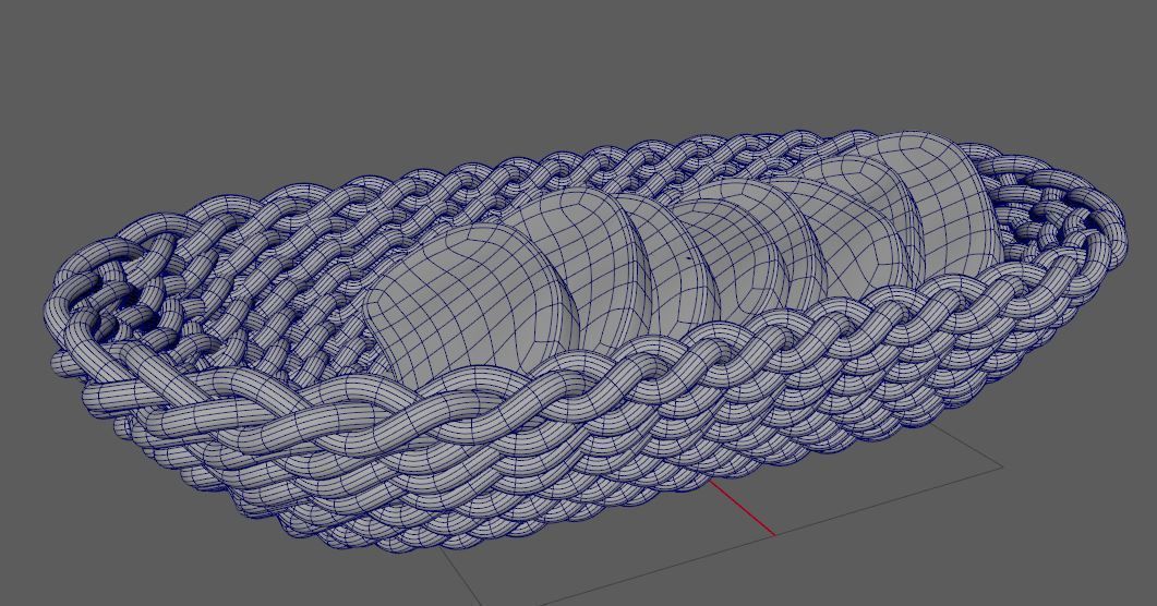 Bread Basket 3D model_2