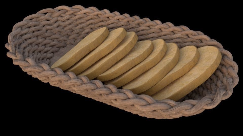 Bread Basket 3D model_1