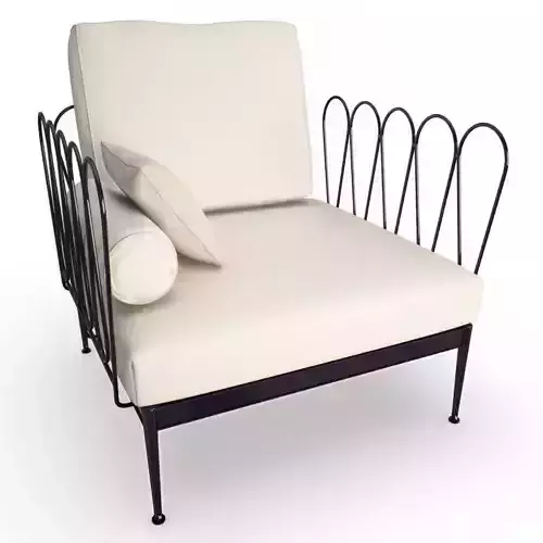 Fleurs Outdoor Armchair Unopiu 3D model