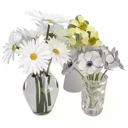 Bouquet of Flowers in Vase 