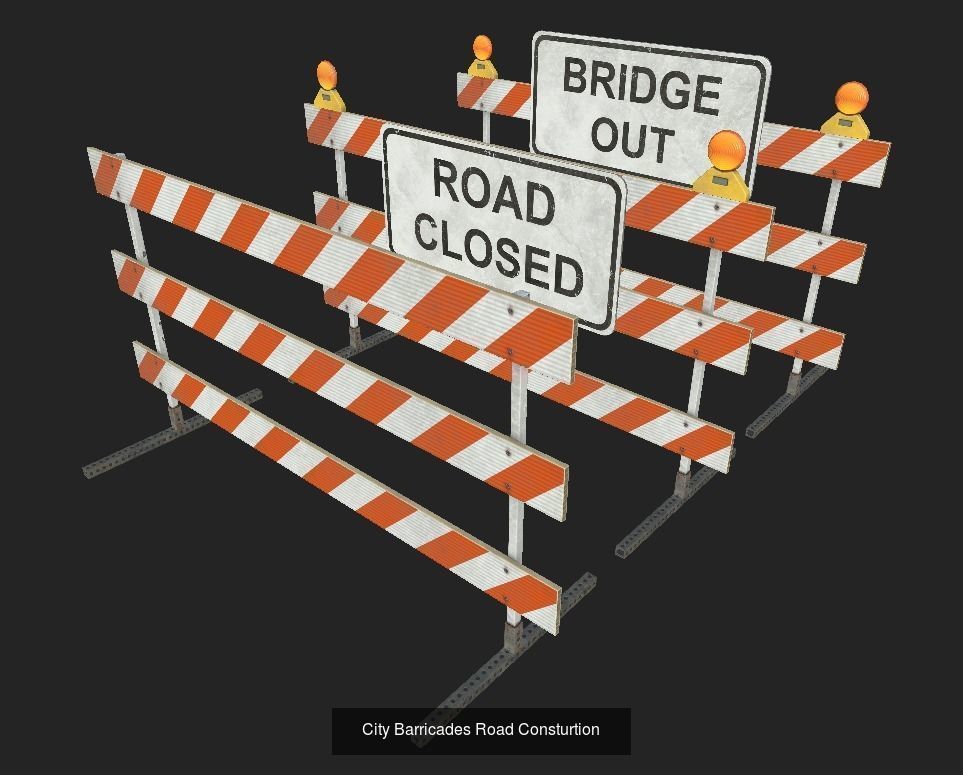 City Street 3D Model Collection_1