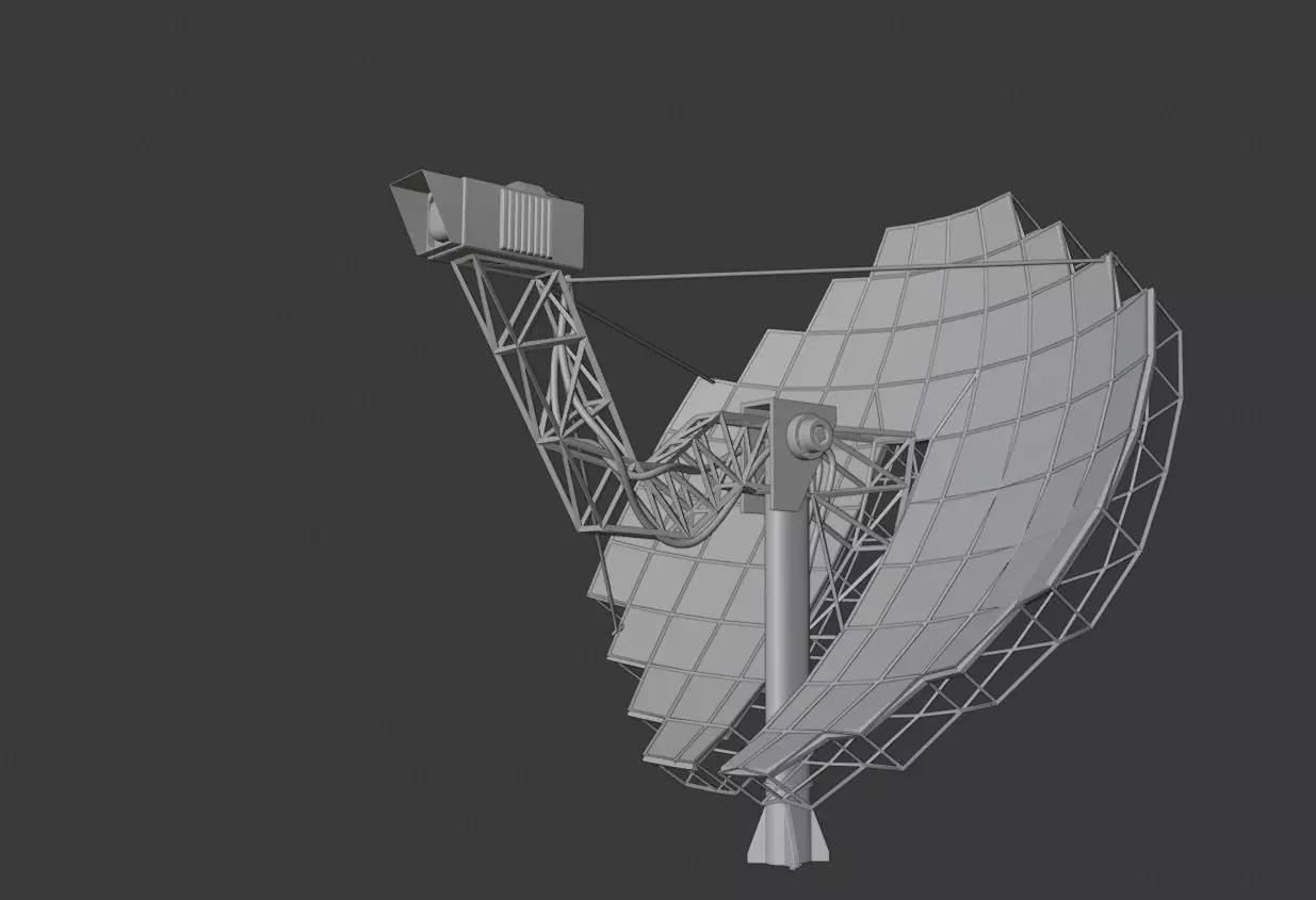 solar satelite Free 3D model